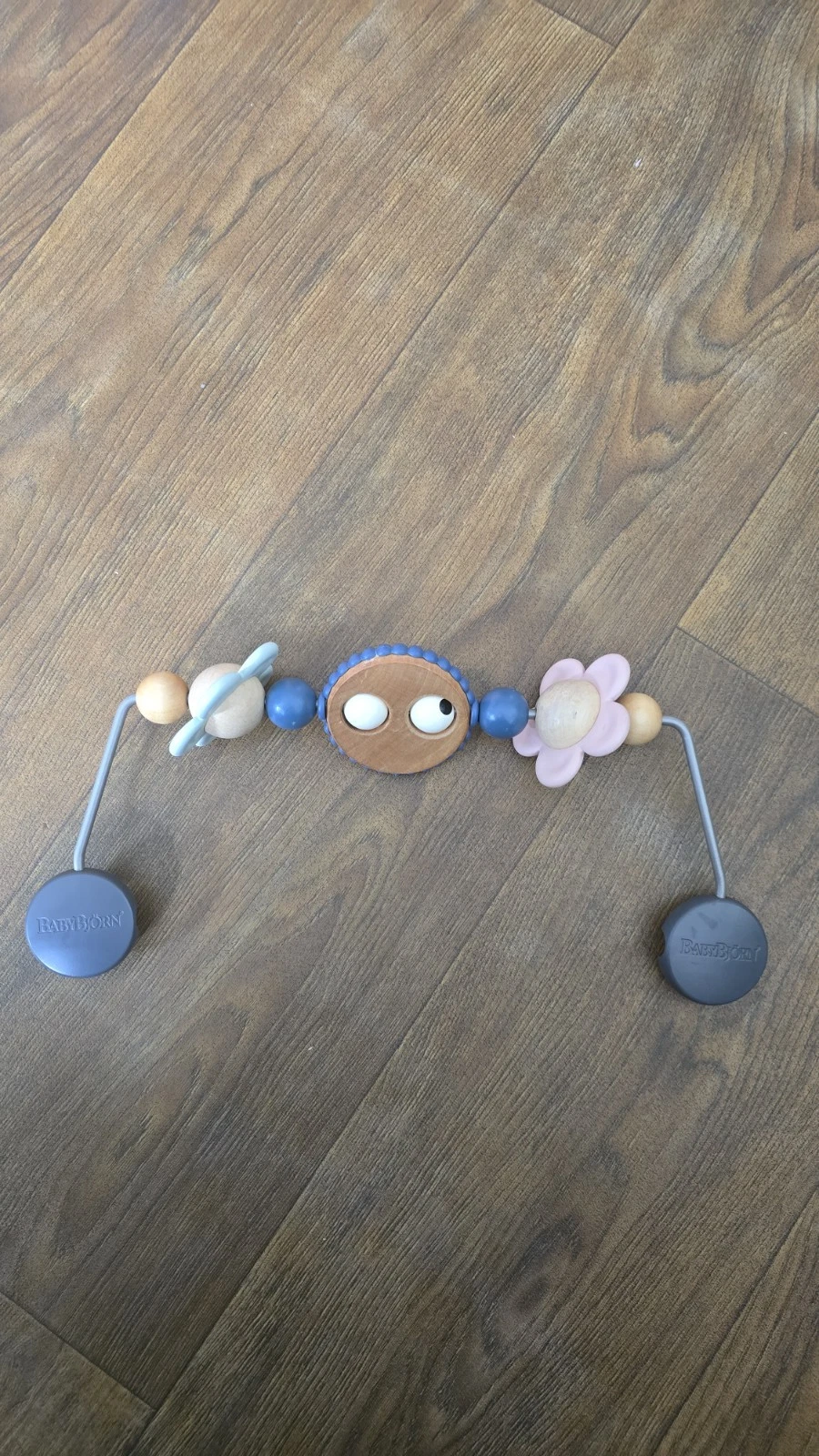 Baby Bjorn Bouncer Toy Bar with Googly Eyes Wooden Spin Spinner Attachment