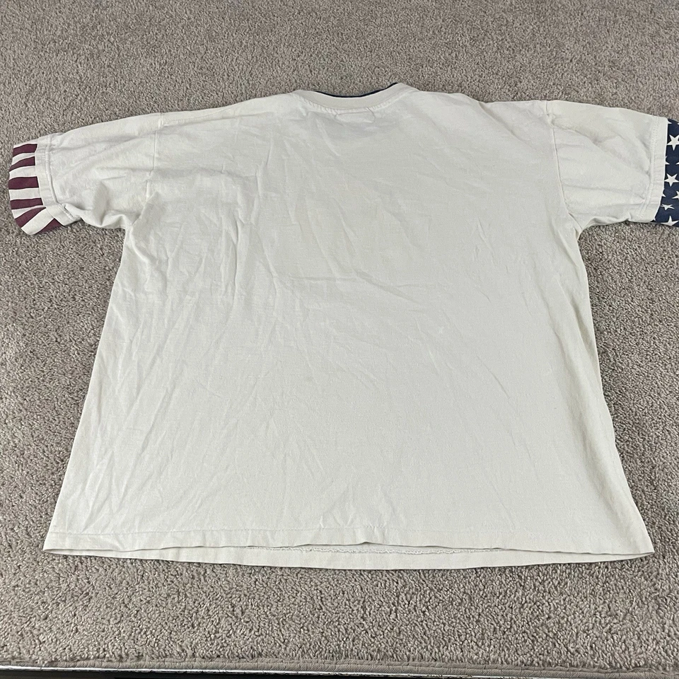 Vintage 90s Shirt Size 2X Raggedy Ann Doll Comfy Graphic USA Patriotic Flag 309 - Image 2 of 4