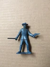 MARX 60m 7th CAVALRY PLAYSET TOY SOLDIER VINTAGE FORT APACHE DARK BLUE LONG COAT