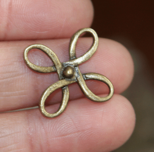12 pcs of square flower links 23.5mm, zinc alloy connectors availavle 5 colors - Picture 2 of 10