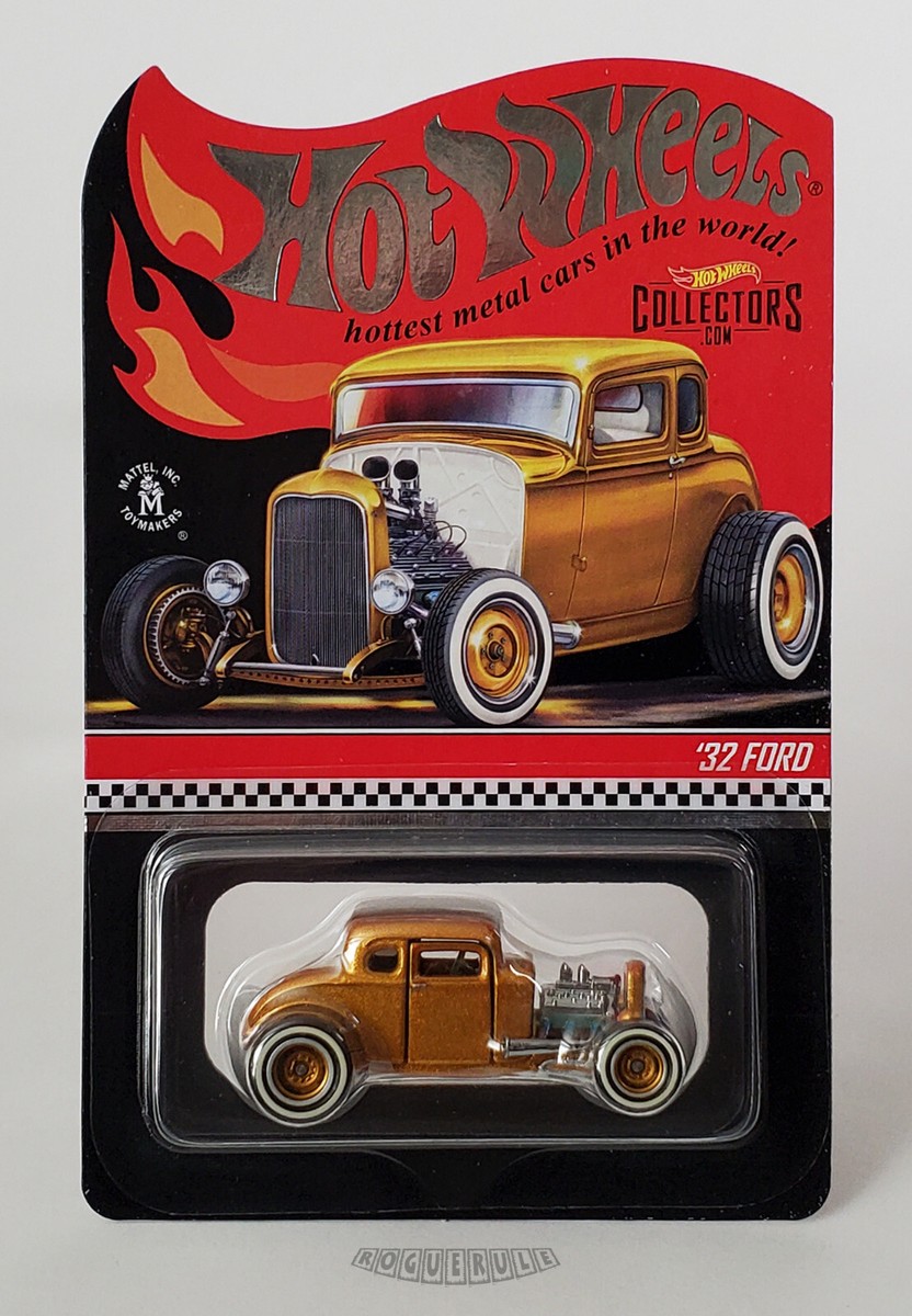 🚦Hot Wheels 2021 RLC Red Line Club - '32 Ford Coupe - Gold - Mint