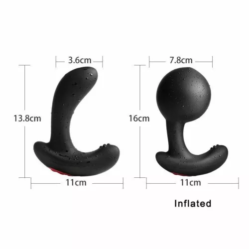 Wearable Clit G-Spot Vibrator Remote Control Inflatable Prostate Massager Dildo - Picture 11 of 12