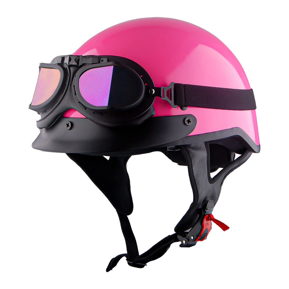 dot vented pink boneyard motorcycle helmet D.O.T. & ECE Daytona C6- Hi-Gloss L Slim Line Design Offering A Sleek D.O.T. Daytona Skull Cap- Hi-Gloss