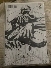 Marvel Comics Venom #1 Vol 3 Diamond Retailer Sandoval Sketch Variant B&W