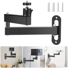 Foldable Projector Wall Ceiling Mount Bracket 360° Rotating 1/4" Screw Aluminum