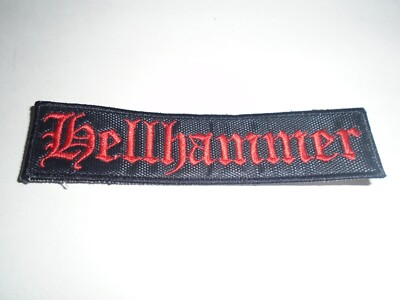 HELLHAMMER BLACK METAL EMBROIDERED PATCH