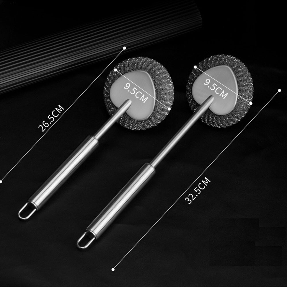 Metal Stainless Steel Scrubbers Washing Cast Iron Pan Kitchen Descaling