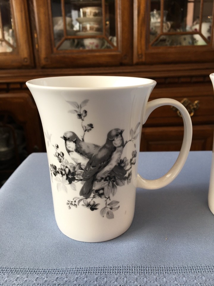 3 Pasadena Blackbirds Coffee / Tea Mug Black/White Birds China eBay
