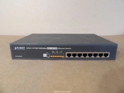 Commutateur Ethernet PoE Planet GSD-808HP 8 ports 10/100/1000Mbps 802.3at - E... - Photo 1/4