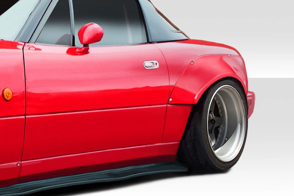 For 1990-1997 Miata Duraflex Circuit Rear Fender Flares (+40mm) - 2 Piece Foto 2 de 4