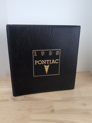 Vintage 1985 Pontiac Product Book Binder Automobile Dealer 