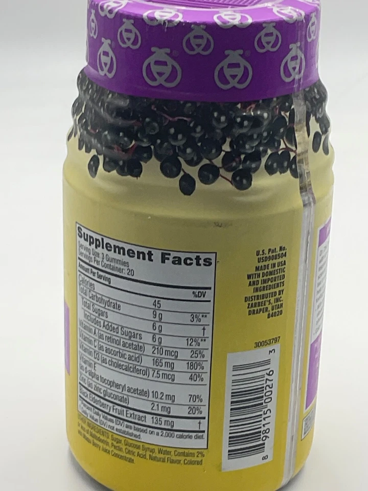 Elderberry 60 gomitas apoyo inmunológico diario caducidad 11/2025 Foto 2 de 4