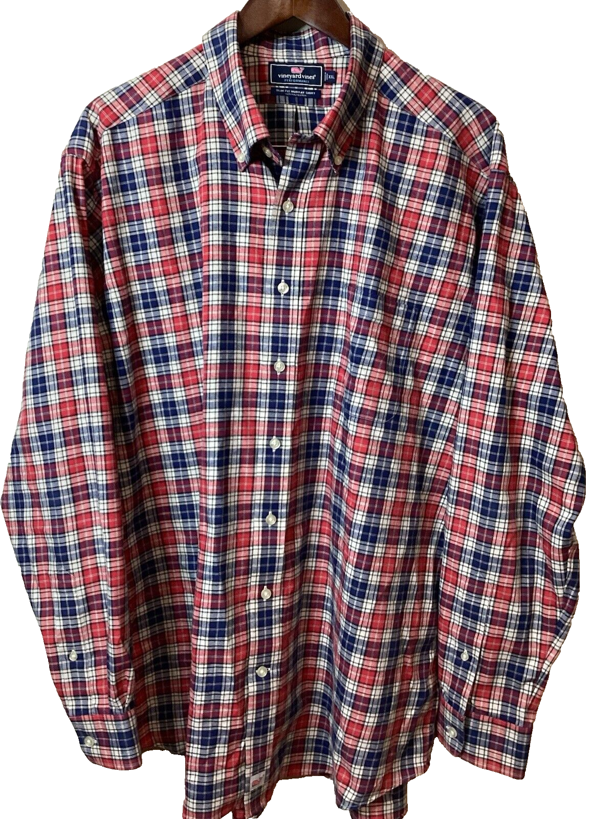 Vineyard Vines Slim Fit Murray Long Sleeve Button Down Men’s Shirt Size XXL