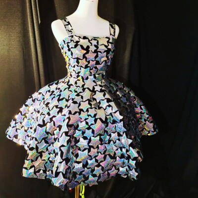 dress glitter top Woven Sequin Boxy Top