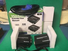 VGA Audio Extender Transmit Video over Cat5E Cat6 w/ Ethernet Cable