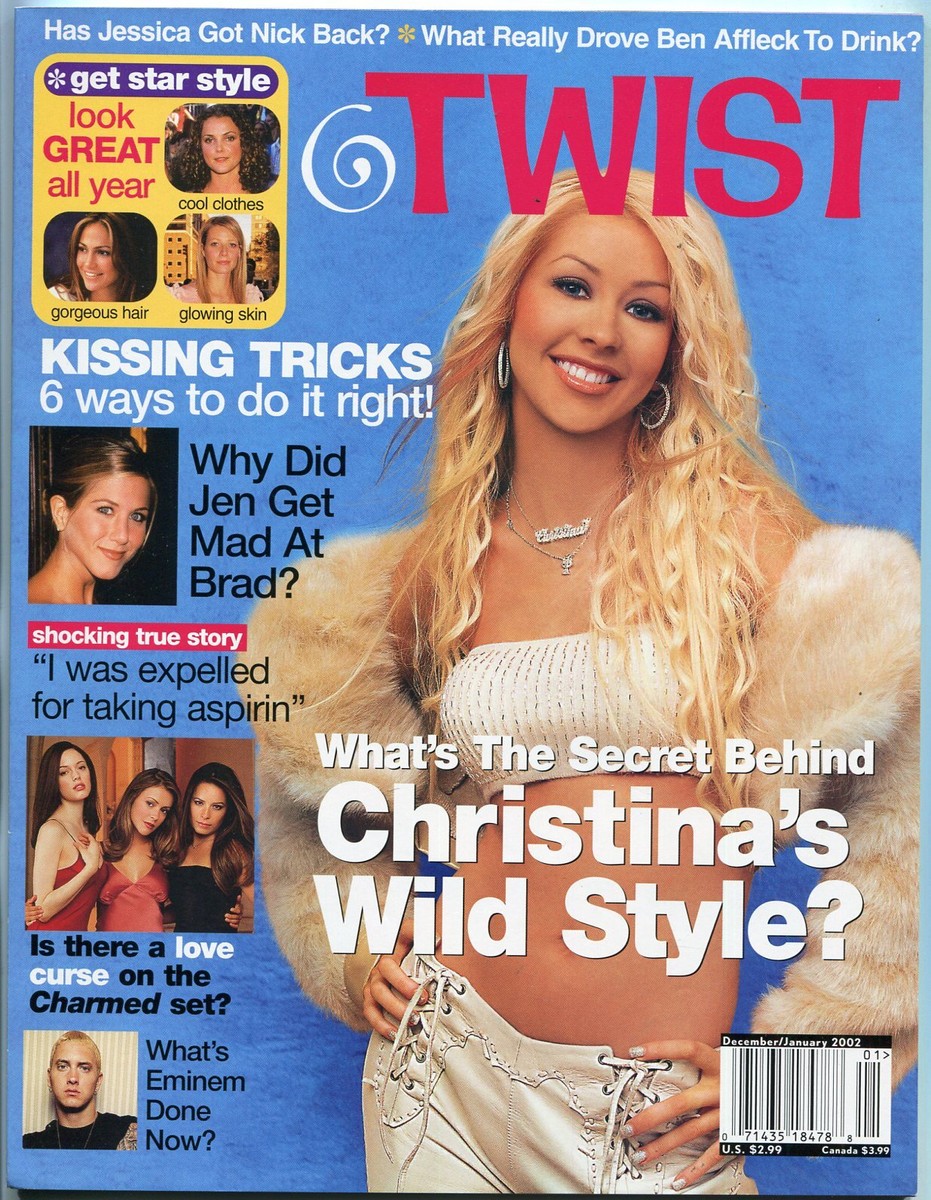 MAG: Twist Magazine December 2002- Christina Aguilera- Brad Pitt