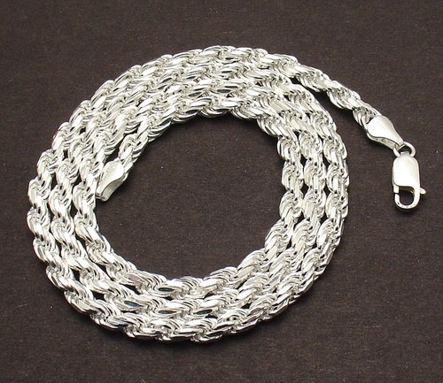 5mm Italian Solid Diamond Cut Rope 
