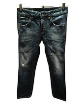 LADIES DSQUARED2 CROPPED BLUEJEANS DISTRESSED SIZE 38 EU X 23 US SIZE 27