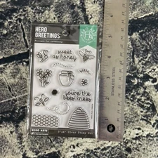 Hero Arts BUSY AS A BEE 4x6" Poly Clear Stamp Set CM494