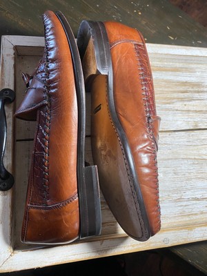 VTG Sandro Moscoloni Genuine Crocodile Leather Tassel Penny  display picture 1
