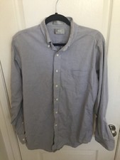 Men's STAFFORD Light Gray Long Sleeve Dress Shirt Size Large - 15.5 - 34