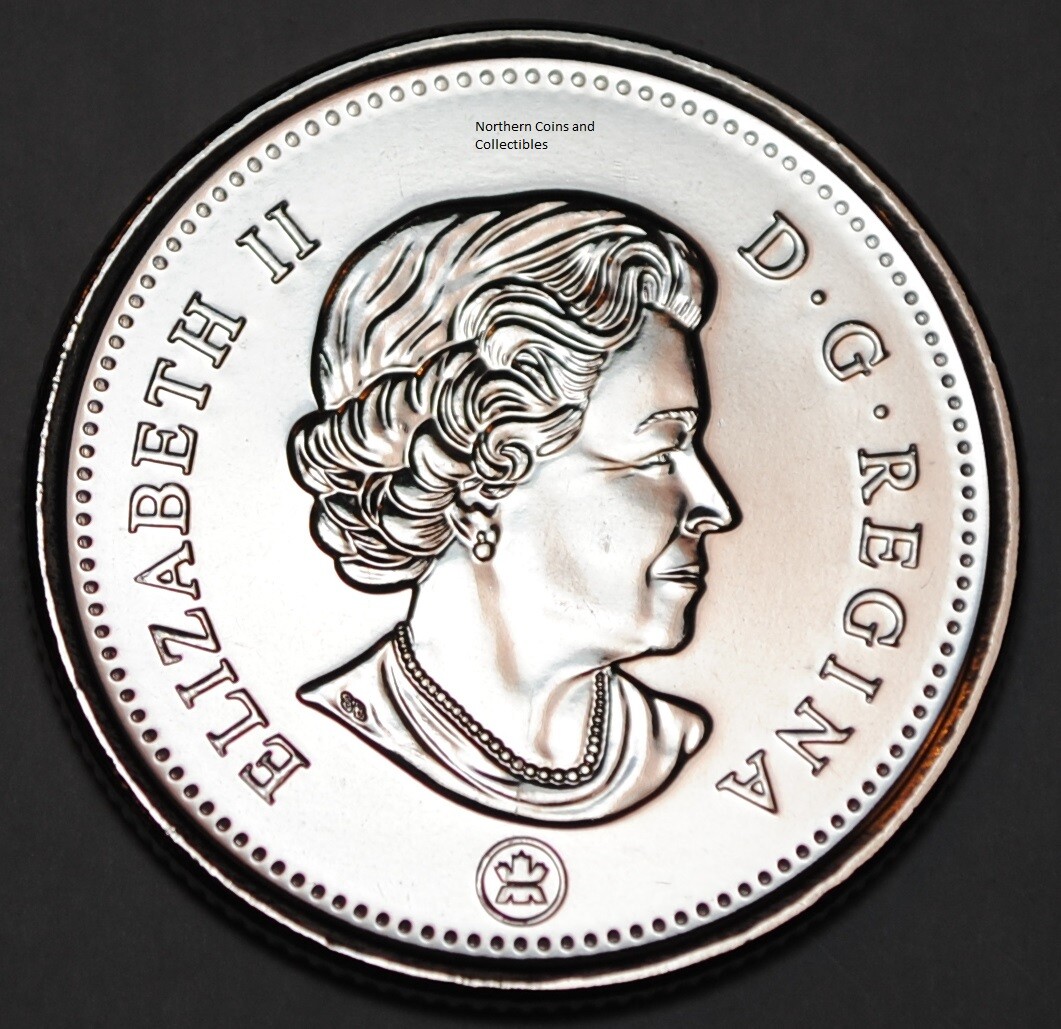 STREET 2016年11月号 Canada 2016 25 cents Nice UNC from roll - BU Canadian Caribou