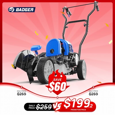 BADGER Edger Lawn Tool 31cc 4-Cycle Lawn Edger Walk Behind