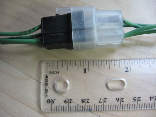 Juego de conectores de enganche automotriz de 3 pines con cableado 16 AWG 6,3 mm 1/4" #M275DJ - Imagen 2 de 6