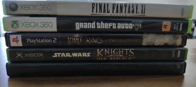 Lot 5 games Final fantasy 11 GTA 5 Star Wars KOTOR Mixed System