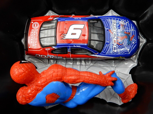 BILL ELLIOTT DODGE INTREPID & SPIDERMAN FIGURINE MINIATURE LUNCHBOX #101598 - Picture 8 of 13