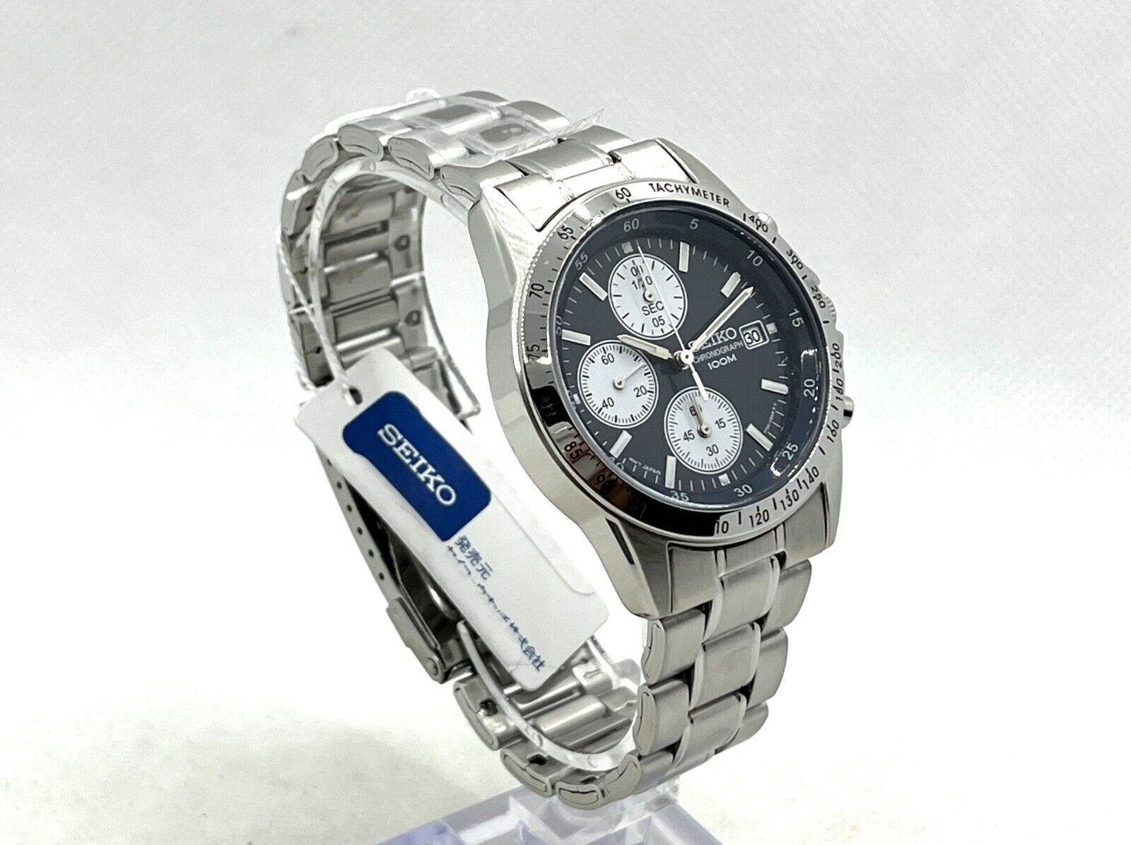 Unused SEIKO Chronograph Men's Wristwatch Reverse Panda Dial SND367  7T92-0DW0 | eBay