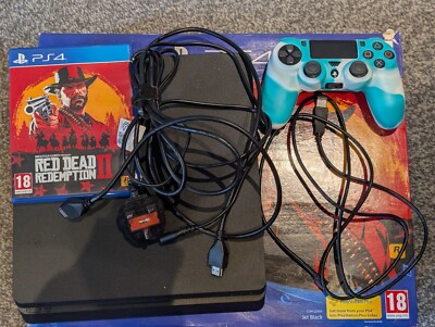 Sony PlayStation Slim 500GB Console Black red dead redemption