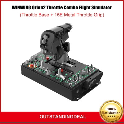 WINWING Orion2 Throttle Combo Flight Simulator Throttle Base + 15E Metal Grip