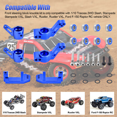 Traxxas Slash 4x4 Parts Front Caster Blocks & Rear Stub Axle