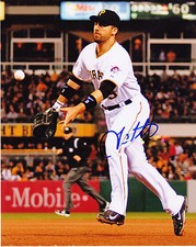 TRAVIS ISHIKAWA  PITTSBURGH PIRATES   ACTION SIGNED 8x10