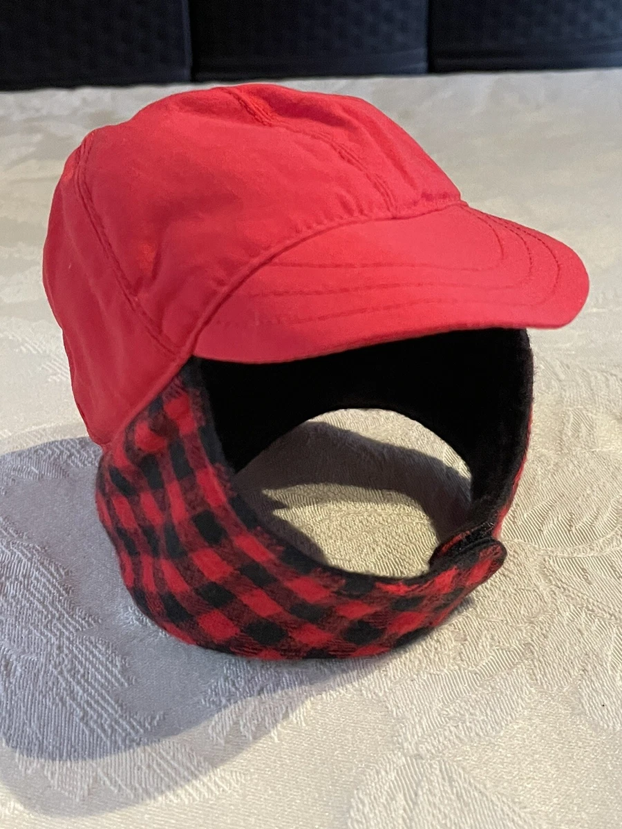 American Girl Doll Dog Sled Red Black Ear Flap Hat Retired