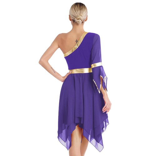 Para mujeres Disfraz de Baile Fiesta Vestido Show Vestidos de Baile Ropa Corta Borde Gimnasio - Imagen 41 de 77