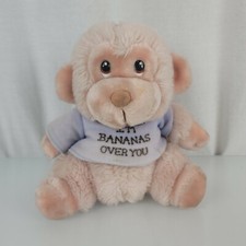 Russ I'm Bananas over You Stuffed Plush Cream Beige Tan Brown Monkey Ape Gorilla