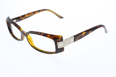 VTG Christian Dior CD3181 791 Tortoise Cat Eye Thick Silver 53-15