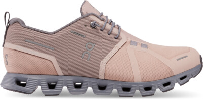 New ON RUNNING WOMEN'S CLOUD 5 WATERPROOF Rose Fossil Pink Shoes