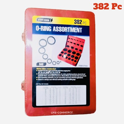 O RINGS Assortments SAE 382 Piece Hydraulics Air Gas Silicone fluids Store House