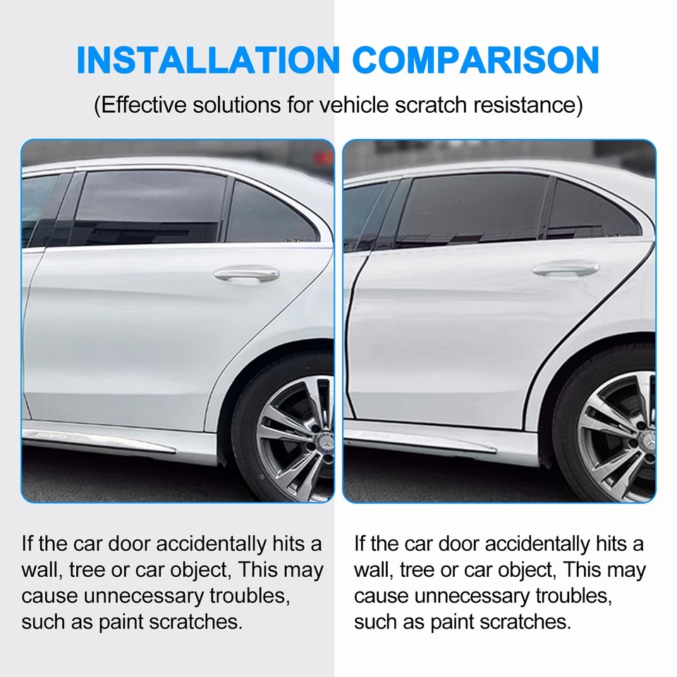 Vedação de borda de porta Subaru - Protetor universal de borracha para tiras climáticas e trava todos os modelos - Imagem 4 de 4