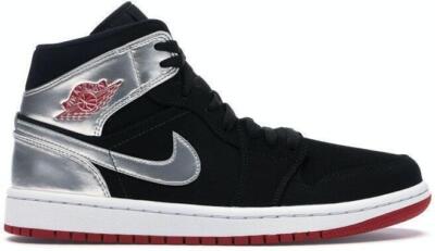 Air Jordan 1 Mid Johnny Kilroy Black Silver New Sneakers Sz 11M/12.5W 554724-057