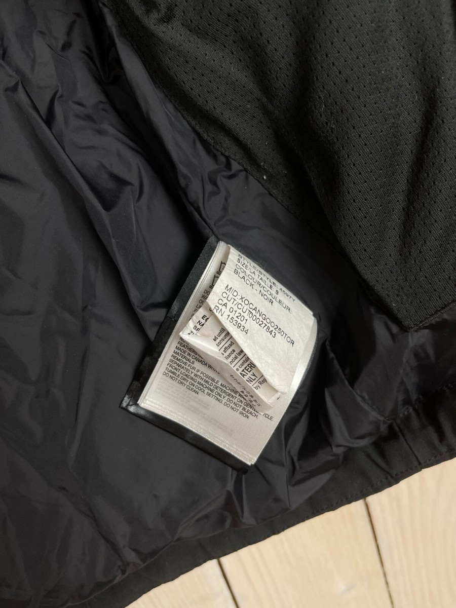 Canada Goose Parka Jacket Kids Years Goose Down Winter Zip Parka Black
