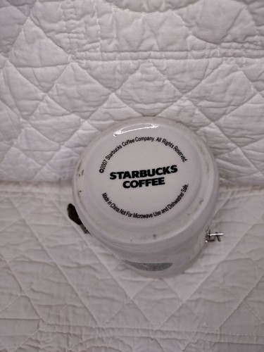 Starbucks 2007 Ceramic Coffee Tea Locking Lid Storage Canister Mermaid Small - Picture 3 of 10