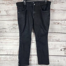 U-510 Kingston Jeans 36x28 Black Slim Fit Under 5'10 Stretch Denim Tapered Fit