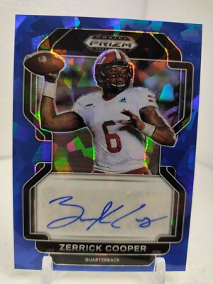 ZERRICK COOPER AUTO #/75 Blue Ice 2023 Panini Prizm Draft Picks Jacksonville Gam
