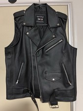 Men s Leather Vest- Large