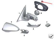 Retroviseur droit (ou coque) BMW M6