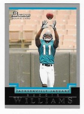 2004 Bowman Rookie Reggie Williams Jacksonville Jaguars Football Card #270 RC. rookie card picture